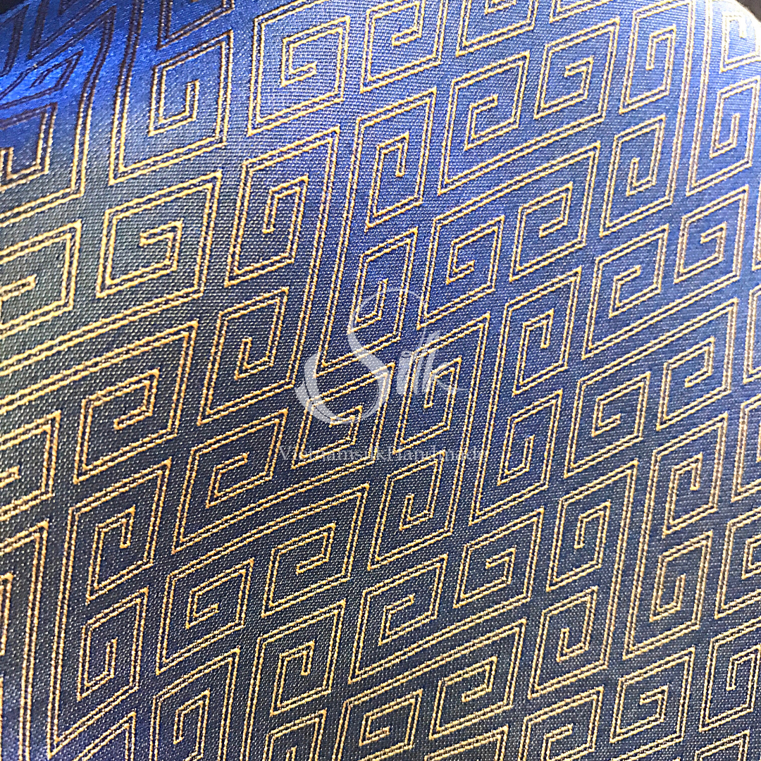 Silk with Bronze Plaid pattern - PURE MULBERRY SILK fabric by the yard - Luxury Silk - Natural silk - Handmade in VietNam- Silk with Design