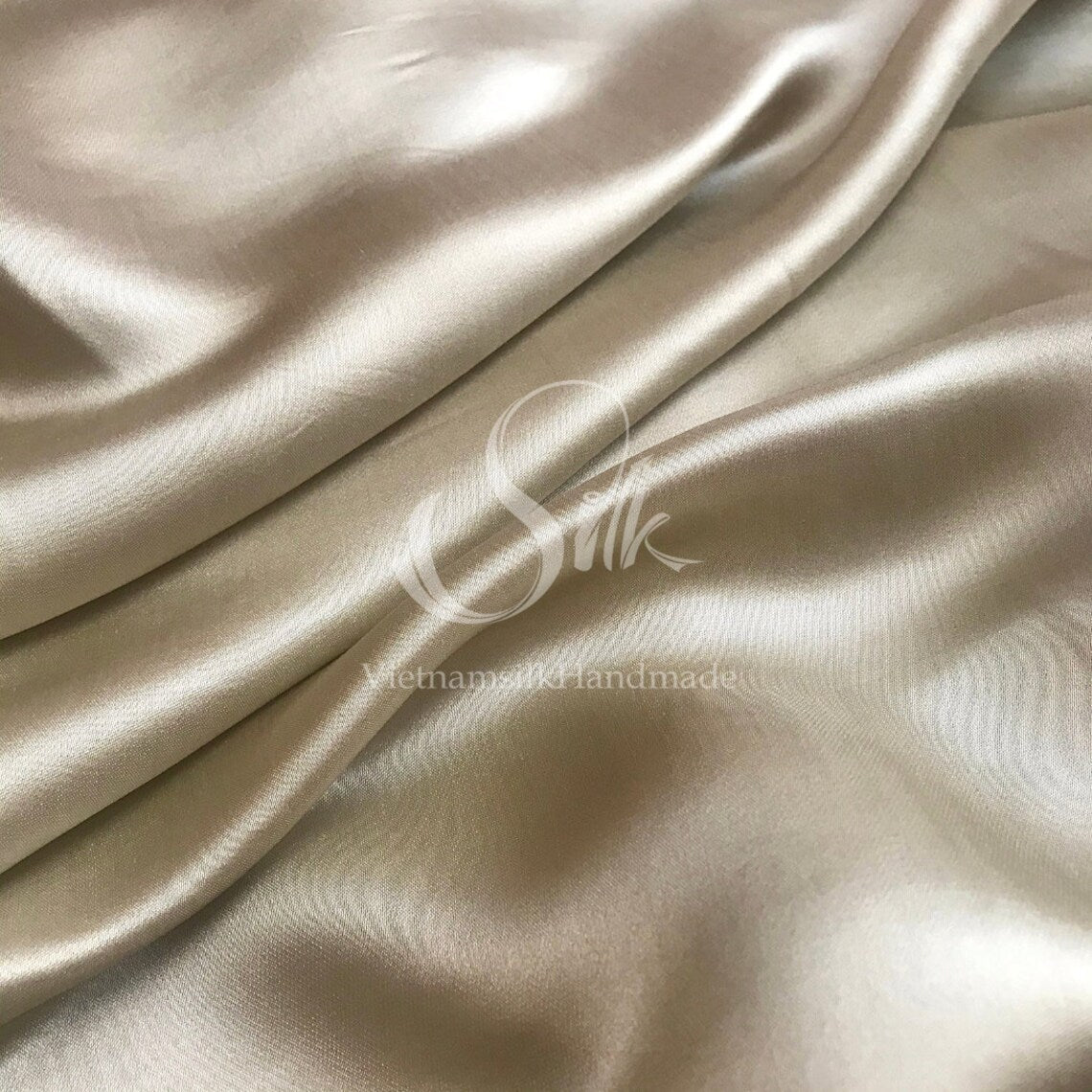 PURE MULBERRY SILK fabric by the yard - Luxury silk fabric