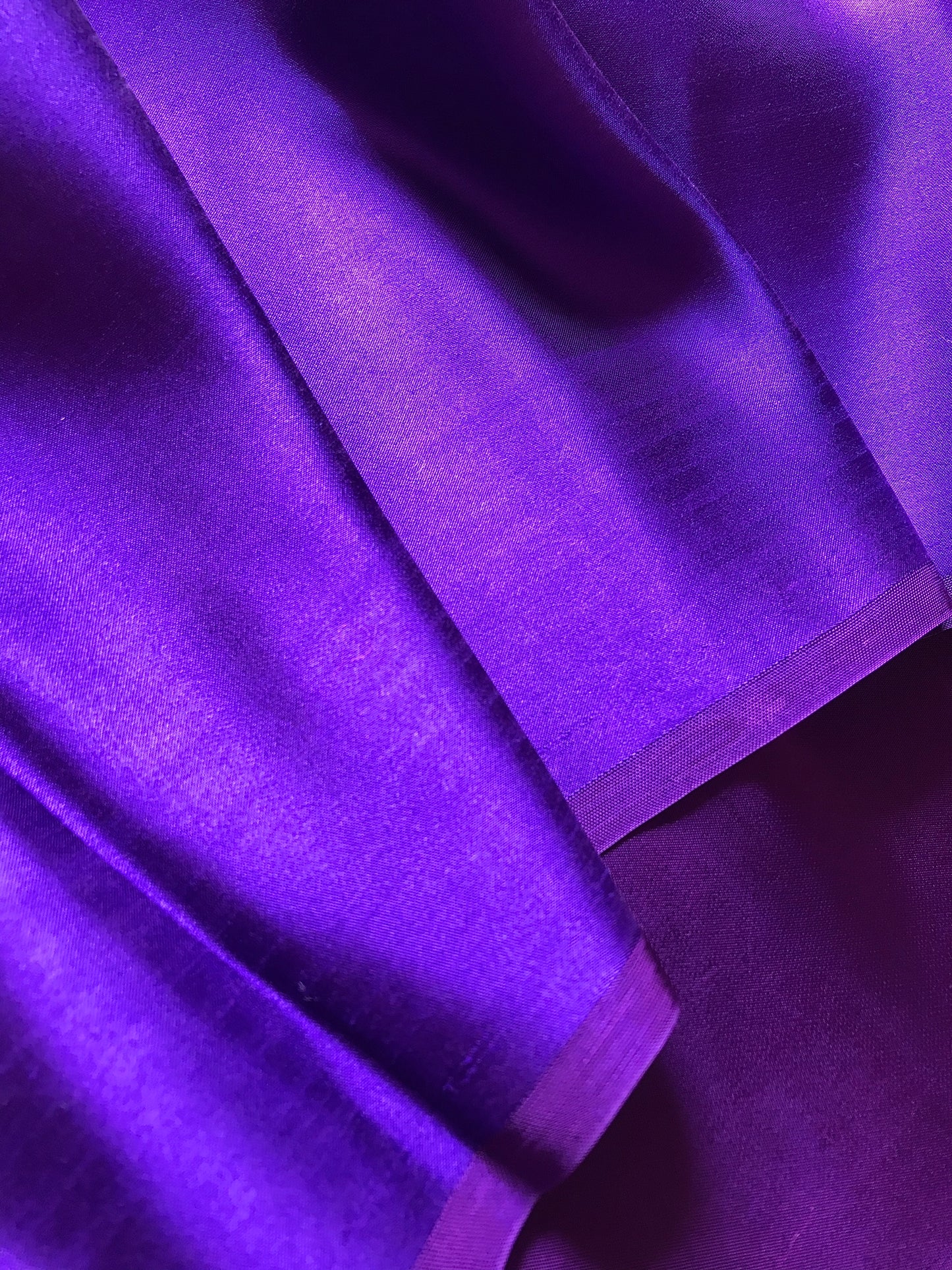 Violet silk - PURE MULBERRY SILK fabric by the yard - Luxury silk fabric - Natural silk - Handmade in VietNam - Plain silk fabric