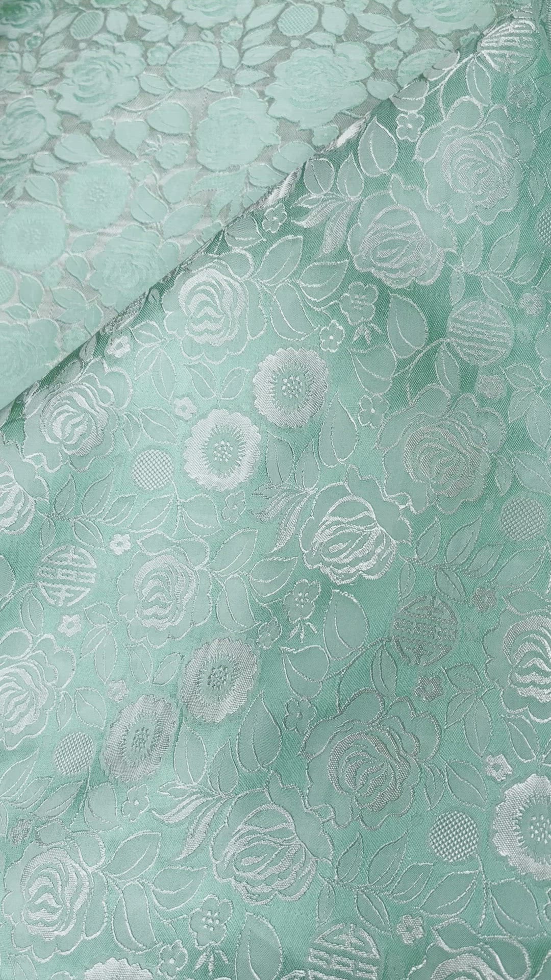 PURE MULBERRY SILK Fabric by the Yard Natural Silk Handmade in Vietnam  Green Floral Silk 