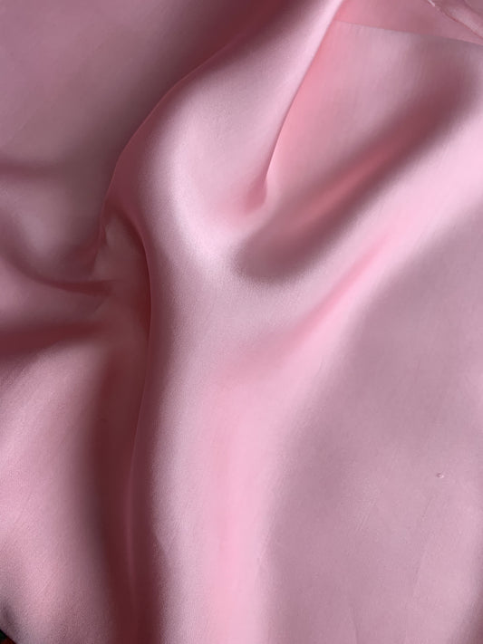 Baby Pink Silk fabric by the yard - Natural silk - Pure Mulberry Silk - Handmade in VietNam