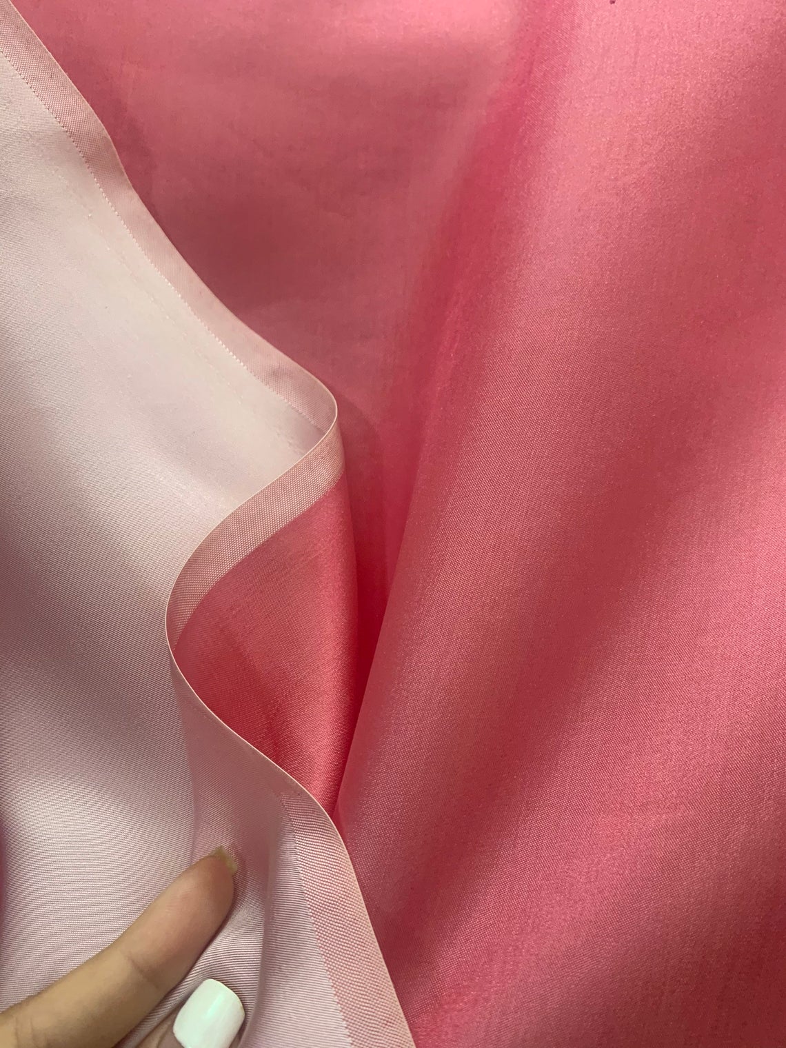 PURE MULBERRY SILK | PINK SILK | NATURAL SILK  HANDMADE IN VIET NAM | TWO SIDES FABRIC | SOLID SILK