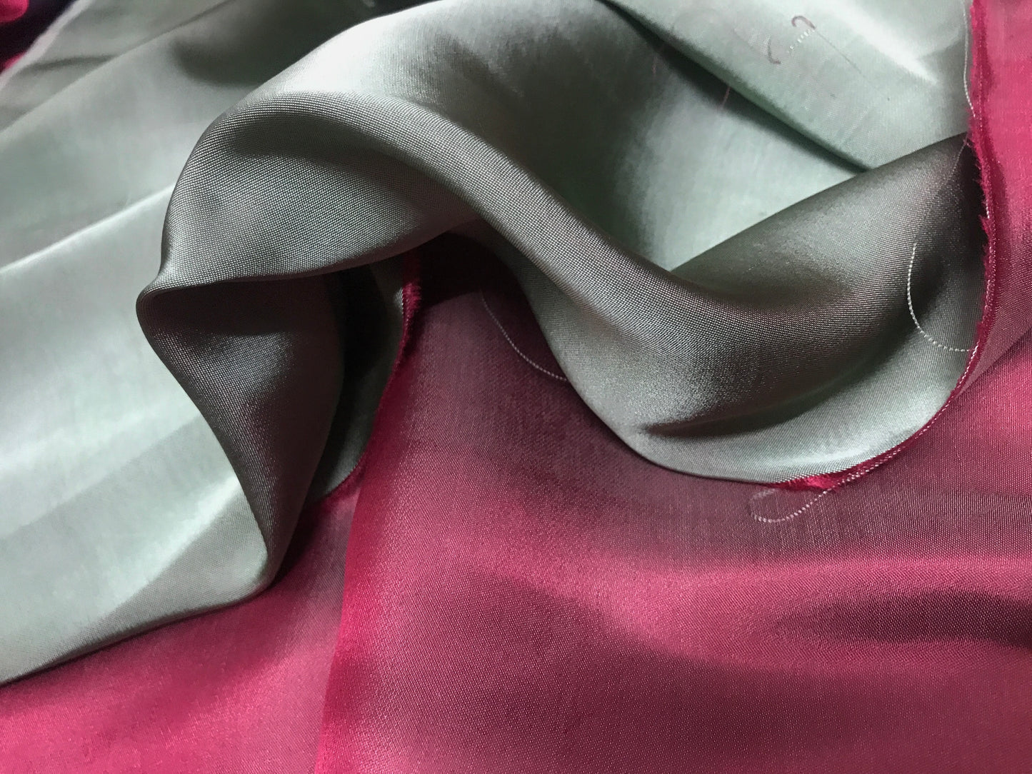Christmas Silk fabric by the yard - Natural silk - Pure Mulberry Silk - Handmade in VietNam - Green and Red silk